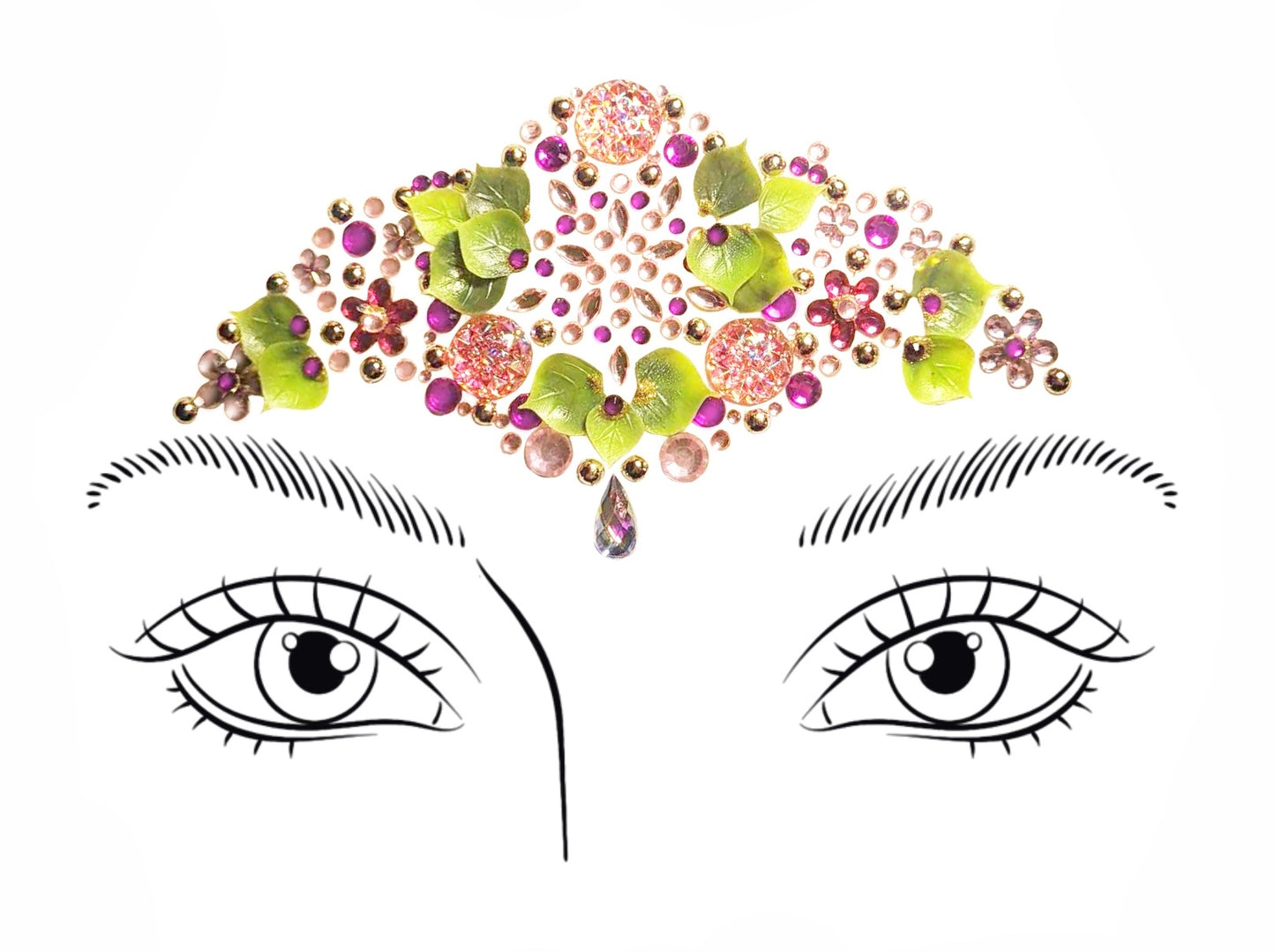 👑 Diadème fleurs roses - Collection Gaïa 🍃