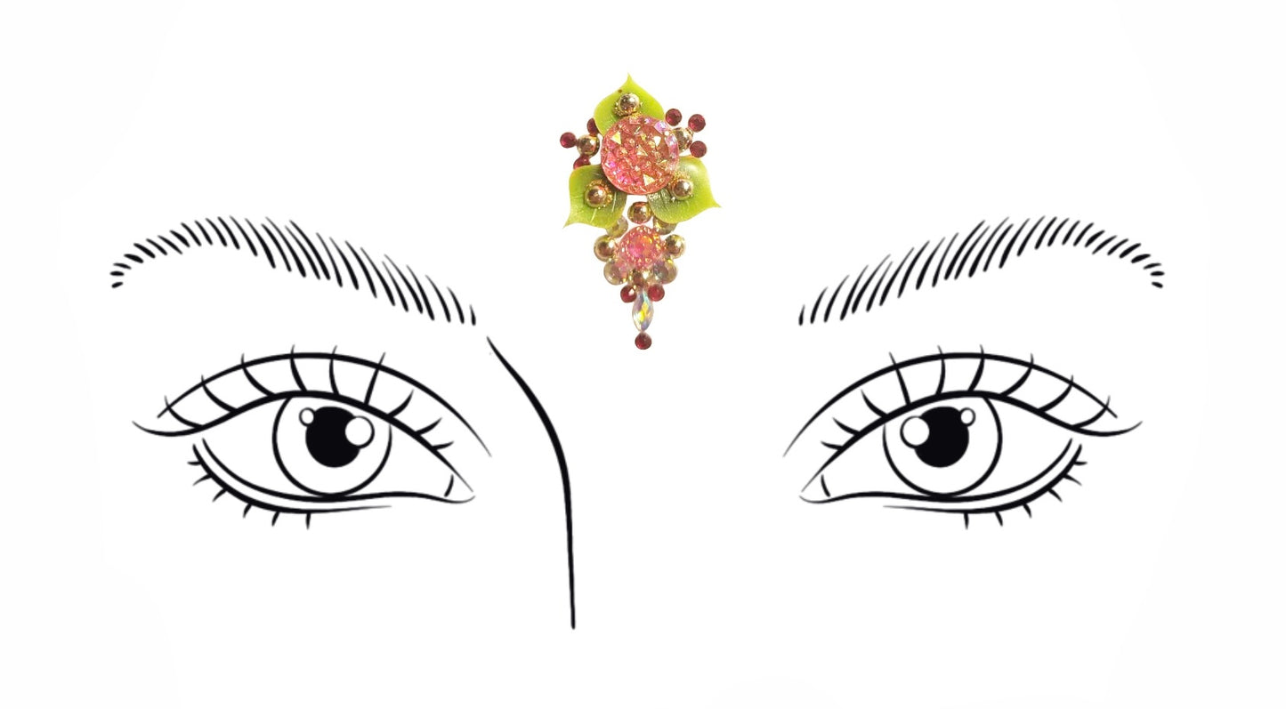 💧Bindi rose rouge - Collection Gaïa 🍃