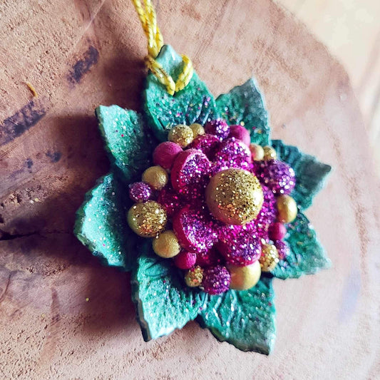 🌸Suspension Hellebore Rose des Merveilles🌸 - 🌟Pièce unique 🌟